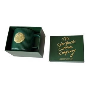 Starbucks Dark Green Goddess Striped 2025 limited edition Ceramic Mug | 14fl oz